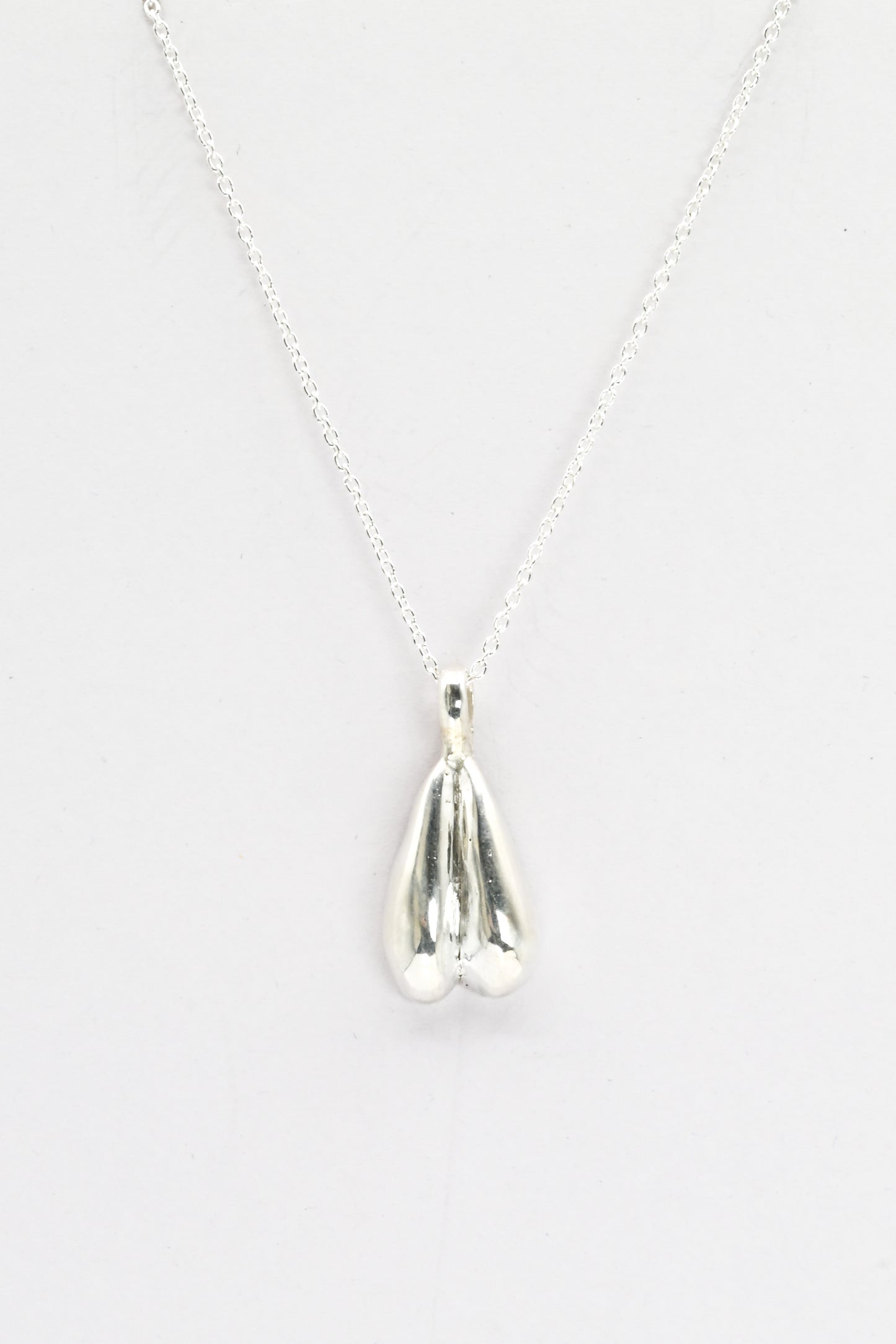 Androgynous Silver Pendant Necklace by Impurity Culture Jewelry