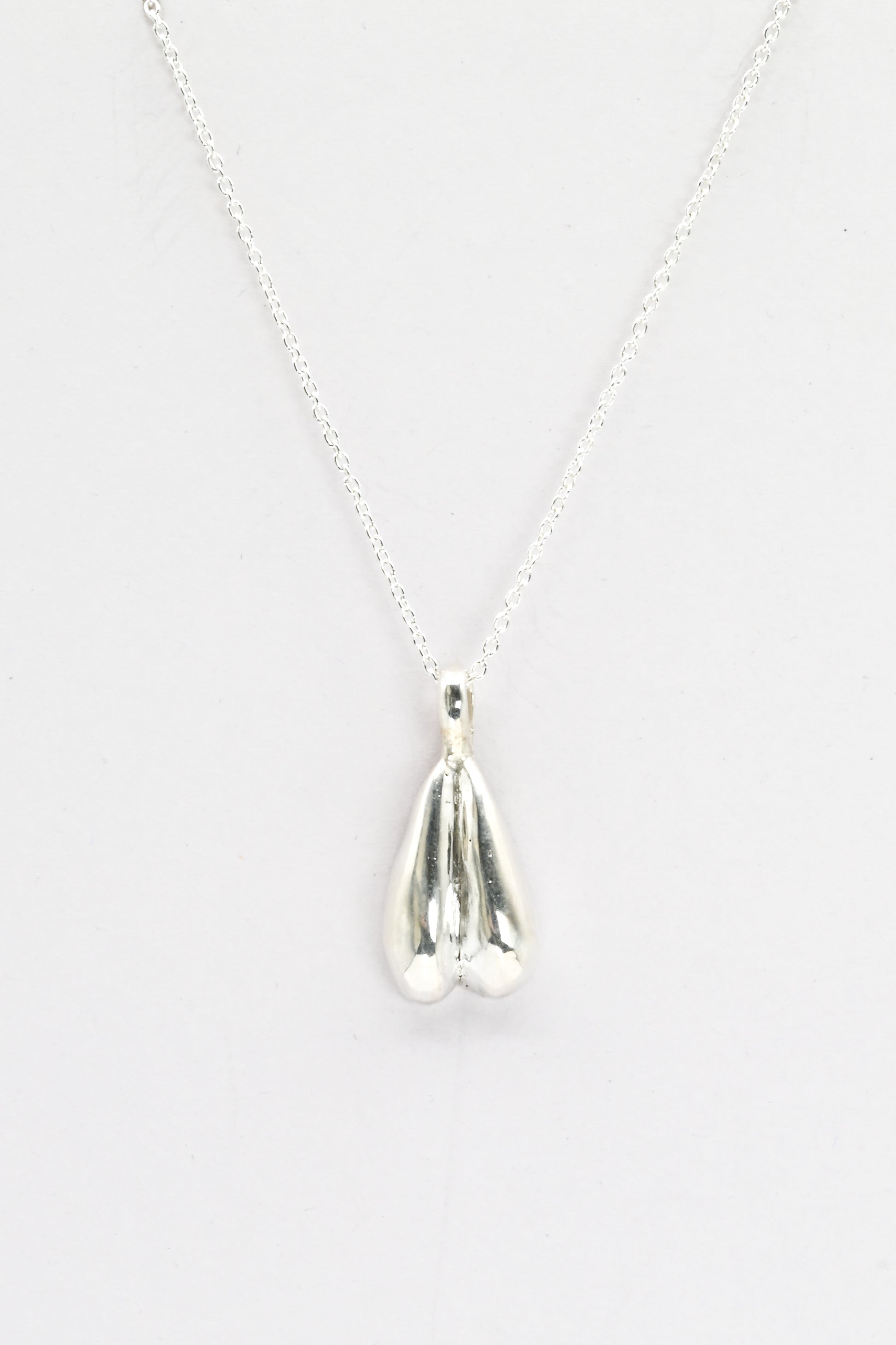 Androgynous Silver Pendant Necklace by Impurity Culture Jewelry