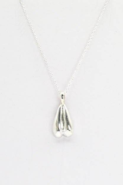 Androgynous Silver Pendant Necklace by Impurity Culture Jewelry