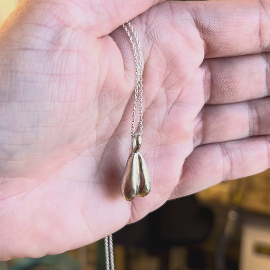 Sterling silver feminist necklace by Impurity Culture jewelry